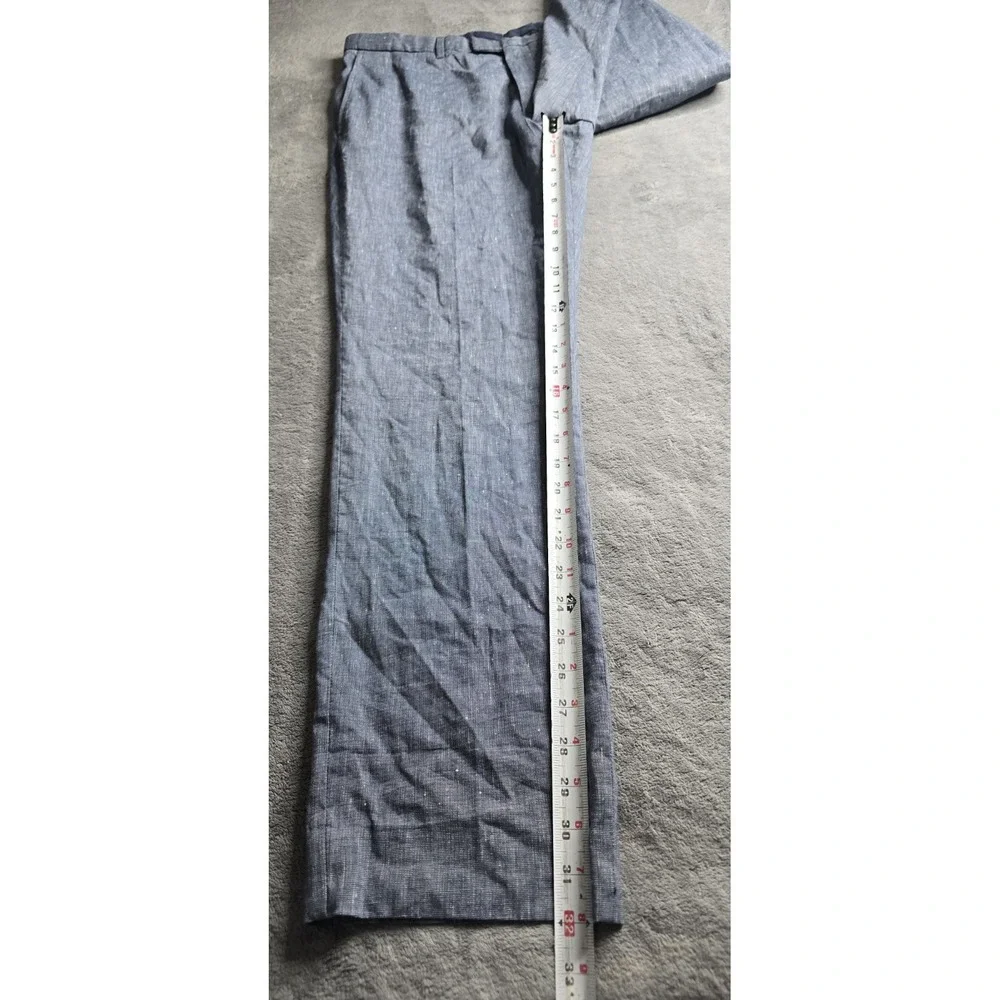 NWT Banana Republic Pants Mens 35x32 Navy Blue Slim Fit Performance Linen City